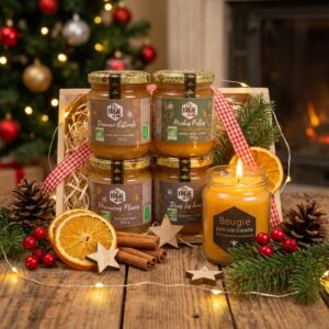 coffre cadeau miels et bougie