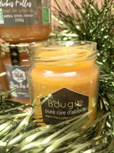 bougie en cire naturelle